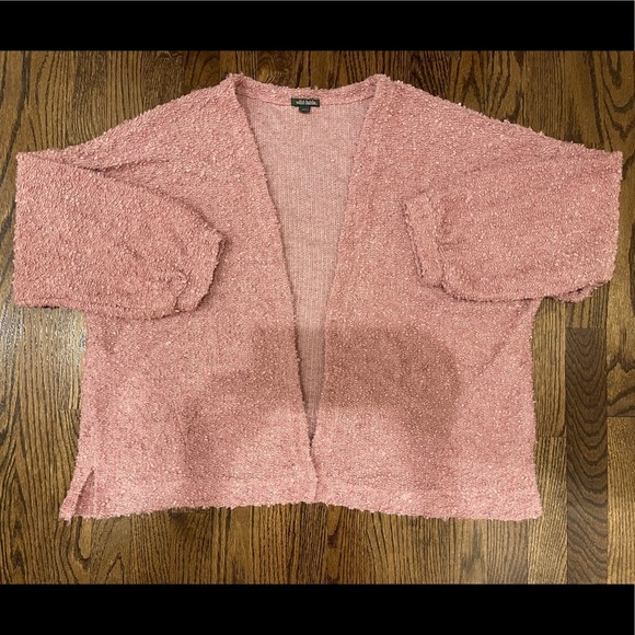 EUC boucle dusty rose Wild Fable super cute nubby cardigan - Picture 1 of 4